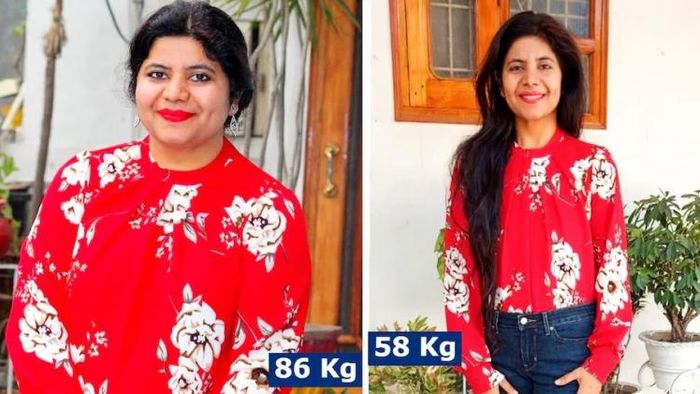 ওজন কমানোর আগে ও পরে