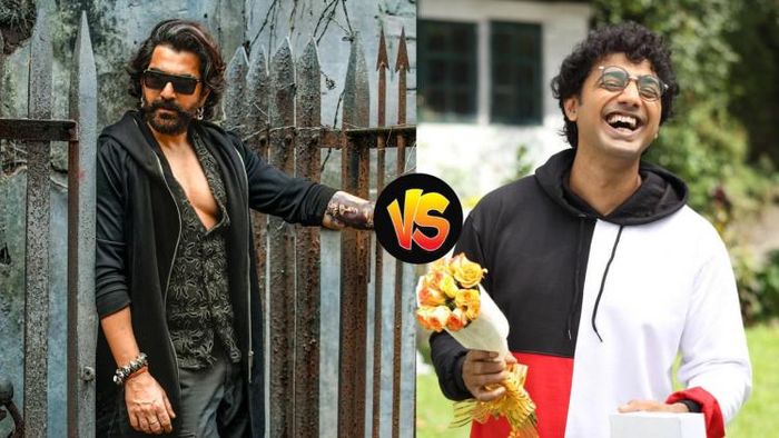 'রাবণ' ও 'কিশমিশ' ছবির লুকে জিৎ ও দেব (ছবি: ফেসবুক)