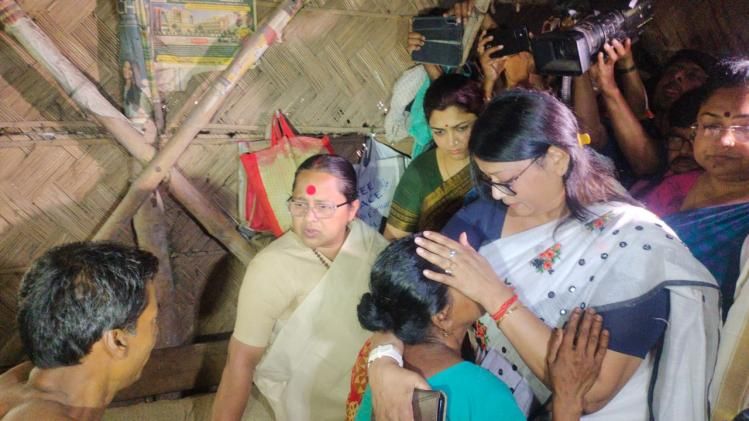 হাঁসখালির নির্যাতিতার বাড়িতে BJP-র প্রতিনিধিরা, মমতাকে তোপ
