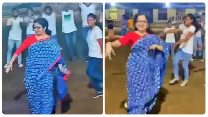 মহিলা আইএএস অফিসারের নাচ (ছবি-সোশ্যাল মিডিয়ার ভিডিওর স্ক্রিনশট)