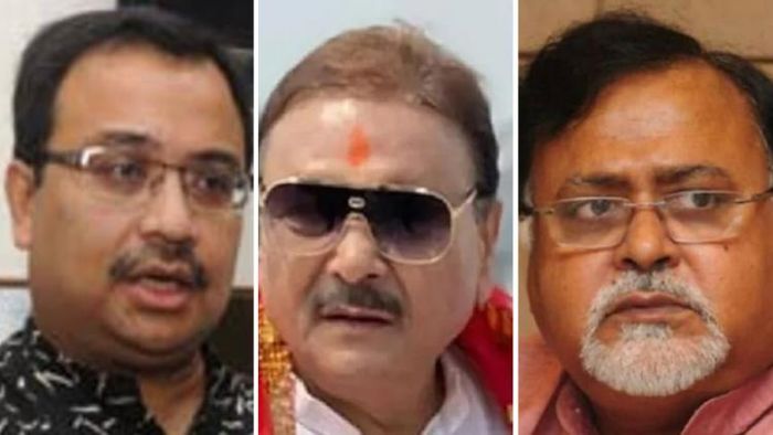 কুণাল ঘোষ, মদন মিত্র, পার্থ চট্টোপাধ্যায় (বামদিক থেকে)