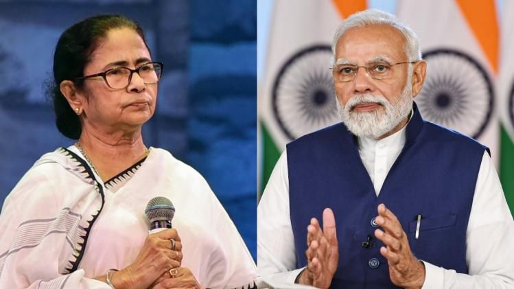মমতা বন্দ্যোপাধ্যায় ও নরেন্দ্র মোদী
