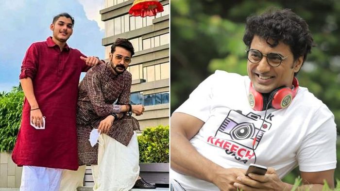 তৃষাণজিৎ, প্রসেনজিৎ ও দেব (ছবি: ফেসবুক)