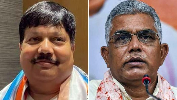 অর্জুন সিং ও দিলীপ ঘোষ (বামদিক থেকে)