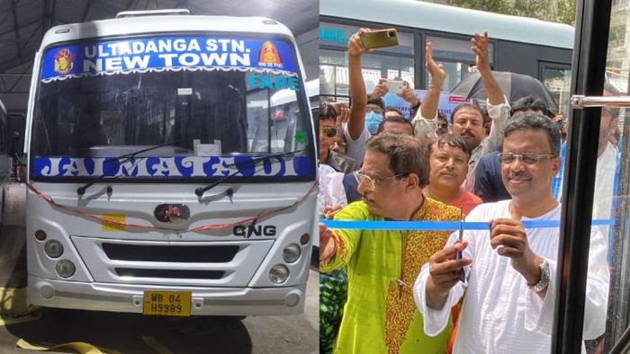কলকাতায় শুরু হল প্রথম বেসরকারি সিএনজি বাস পরিষেবা।