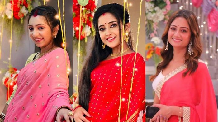 অনন্যা গুহ, সৌমিতৃষা কুণ্ডু ও তন্বী লাহা রায় (ছবি: ইন্সটাগ্রাম)