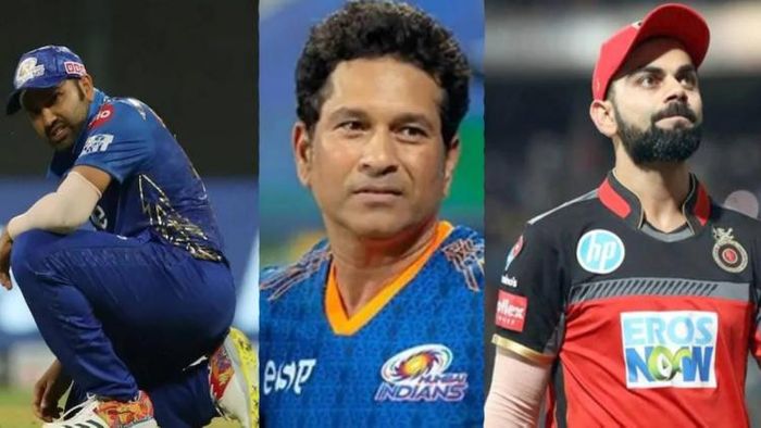 বিরাট কোহলি, সচিন তেন্ডুলকর ও রোহিত শর্মা