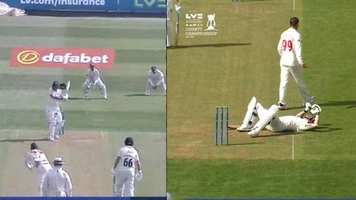 লাবুশেনের বল খেলতে গিয়ে আহত স্টোকস