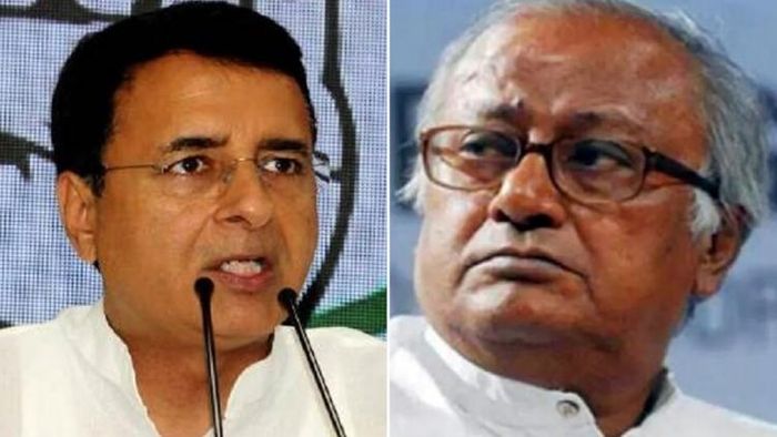 রণদীপ সিং সুরজেওয়ালা ও সৌগত রায় (বামদিক থেকে)