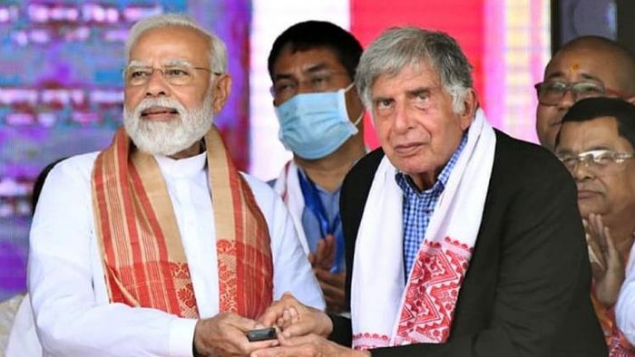 নরেন্দ্র মোদী ও রতন টাটা - ফাইল ছবি।