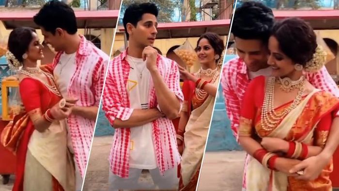 সিদ্ধার্থ মালহোত্রার সঙ্গে তৃণা সাহা (ছবি: ইন্সটাগ্রাম)