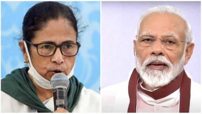 মমতা বন্দ্যোপাধ্যায় এবং নরেন্দ্র মোদী