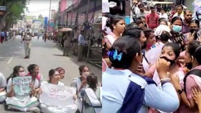 পাশ করানোর দাবিতে আন্দোলন