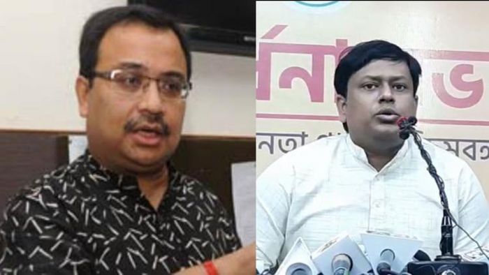 কুণাল ঘোষ ও সুকান্ত মজুমদার (বামদিক থেকে)