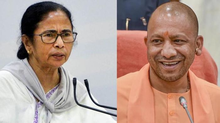 মমতা বন্দ্যোপাধ্যায় ও যোগী আদিত্যনাথ।