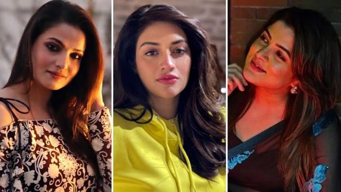 তনুশ্রী চক্রবর্তী, নুসরত জাহান ও শ্রাবন্তী চট্টোপাধ্যায় (ছবি: ইন্সটাগ্রাম)