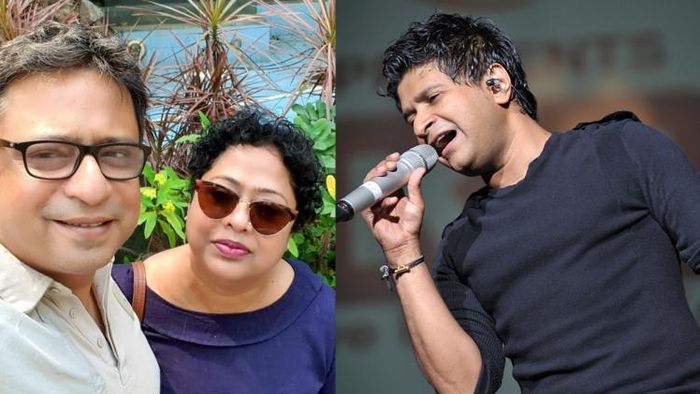 রূপঙ্কর বাগচী, চৈতালী লাহিড়ী ও কেকে (ছবি: ফেসবুক)