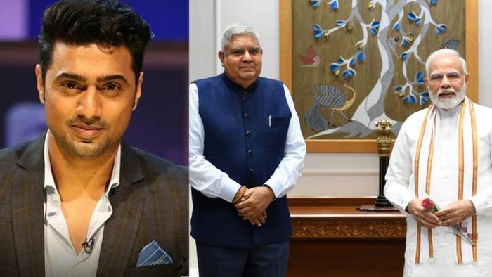 জগদীপ ধনখড়কে অভিনন্দন জানালেন দেব।