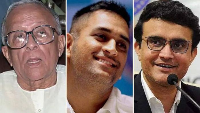 জুলাইয়ে যাঁরা জন্মেছেন- জ্যোতি বসু, সৌরভ গঙ্গোপাধ্যায় এবং মহেন্দ্র সিং ধোনি।