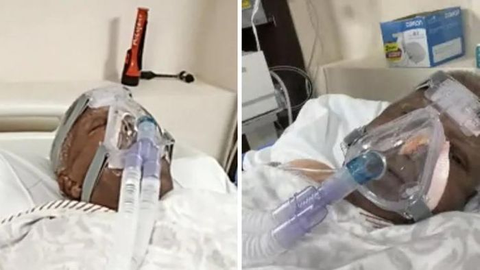 হাসপাতালে ভর্তি লালুপ্রসাদ যাদব। ছবি সৌজন্য: তাঁর মেয়ে রোহিণী আচার্যের টুইট