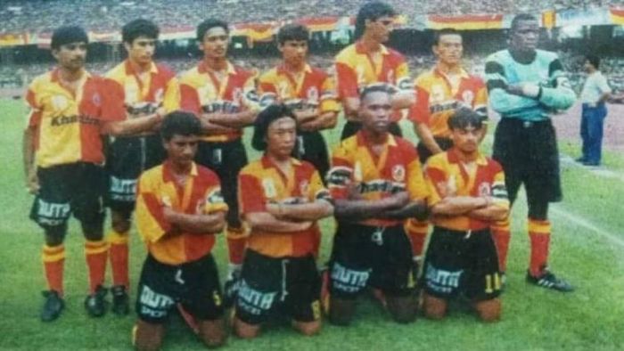 ফেডারেশন কাপের ঐতিহাসিক ম্যাচে ইস্টবেঙ্গল দল, ছবি- নাজিমুল হক