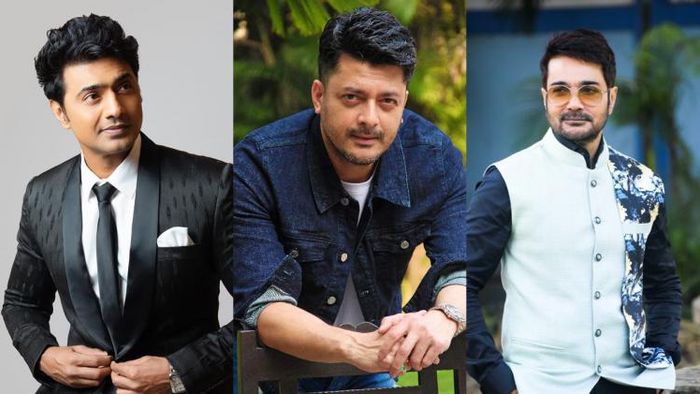 দেব, প্রসেনজিৎ চট্টোপাধ্যায় ও যিশু সেনগুপ্ত (ছবি: ফেসবুক)