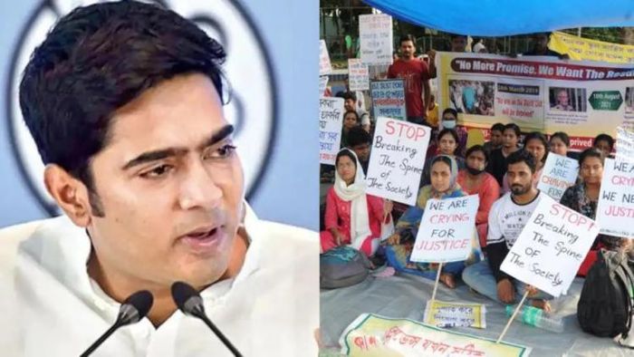 অভিষেক বন্দ্যোপাধ্যায়ের সঙ্গে বৈঠকে হবু শিক্ষকদের একাংশ (ফাইল ছবি)