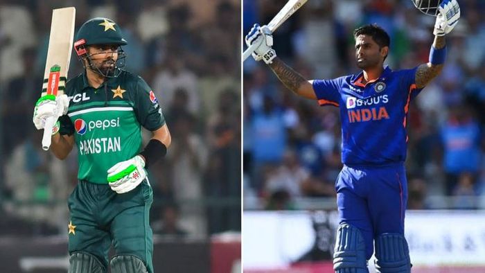 বাবর আজম ও সূর্যকুমার যাদব