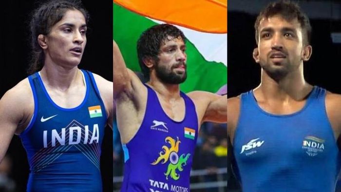 ভিনেশ ফোগাট, রবি দাহিয়া এবং নবীন