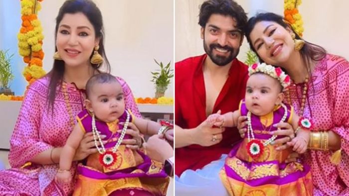 গুরমিত চৌধুরী ও দেবীনা ব্যানার্জির মেয়ে লিয়ানার অন্নপ্রাশন