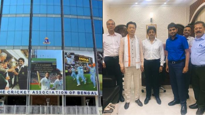 সিএবির কর্তাদের সঙ্গে দেখা করলেন চিনের প্রতিনিধি (ছবি- সিএবি)