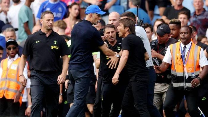 ম্যাচ শেষে ঝামেলা কন্তে-তুচেলের, ছবি- রয়টার্স