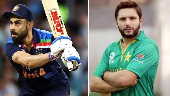 বিরাট কোহলি ও শাহিদ আফ্রিদি
