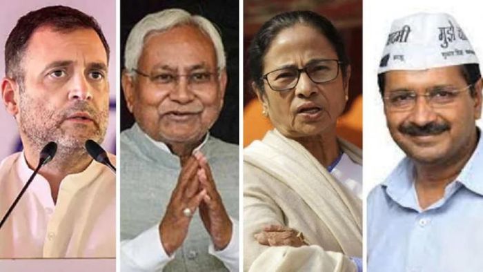 রাহুল গান্ধী, নীতীশ কুমার, মমতা বন্দ্যোপাধ্যায় ও অরবিন্দ কেজরিওয়াল