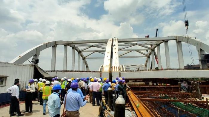 টালা ব্রিজের কাজ শেষ। ছবি সৌজন্য: টুইটার