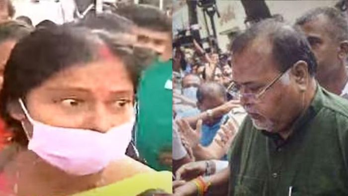 পার্থ চট্টোপাধ্যায়কে জুতো ছুড়লেন মহিলা