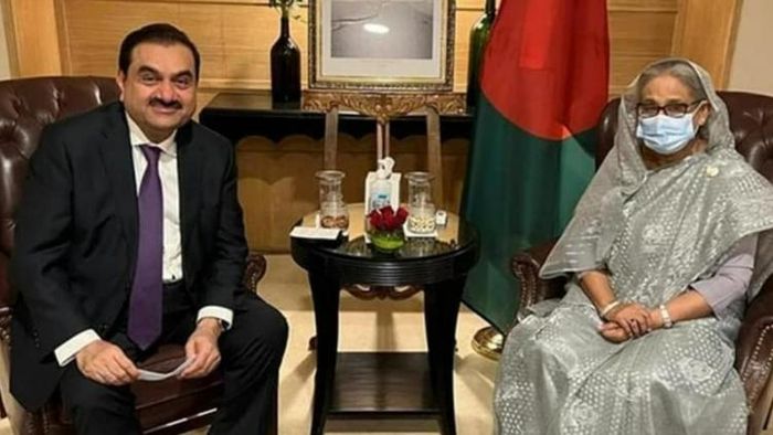 আদানি ও হাসিনার বৈঠক।