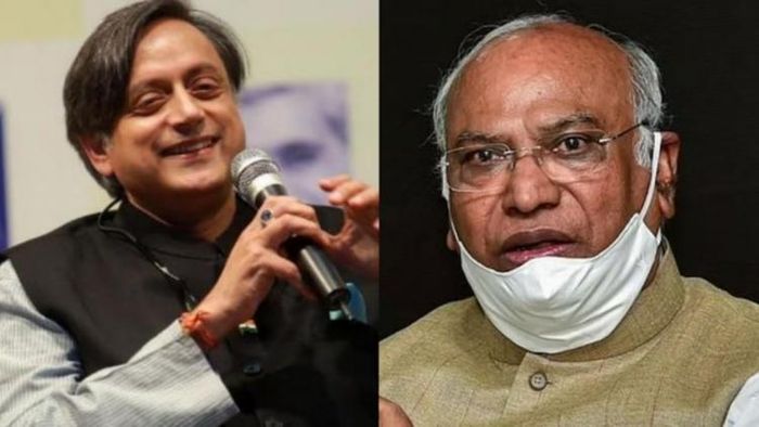 কংগ্রেসে শশী VS খাড়গে