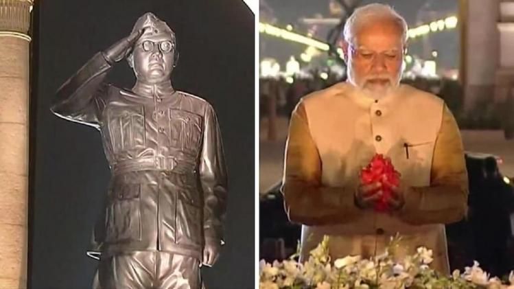 নেতাজির মূর্তি উন্মোচন করলেন মোদী, 'কর্তব্য পথ'-এর যাত্রা শুরু