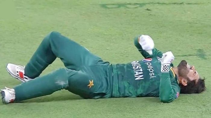 আহত মহম্মদ রিজওয়ান (টুইটার)