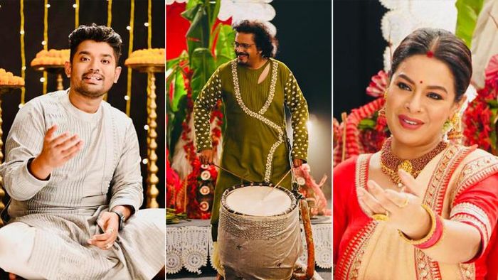 সঙ্গীতশিল্পী শোভন গঙ্গোপাধ্যায়, বিক্রম ঘোষ ও ইমন চক্রবর্তী