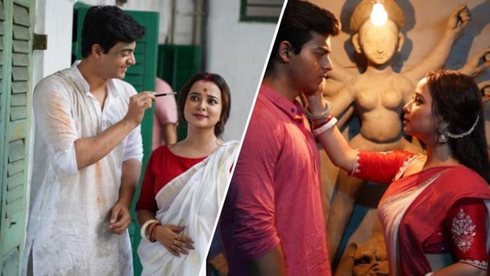 গানের দৃশ্যে দিব্যজ্যোতি ও প্রিয়াঙ্কা