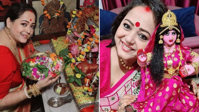 অভিনেত্রী অপরাজিতা আঢ্যর বাড়ির লক্ষ্মী পুজোর আগের ছবি (সৌজন্য: ইন্সটাগ্রাম)