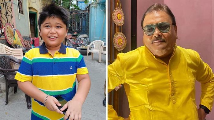 নাতির সঙ্গে মদন মিত্র (ছবি: ফেসবুক)