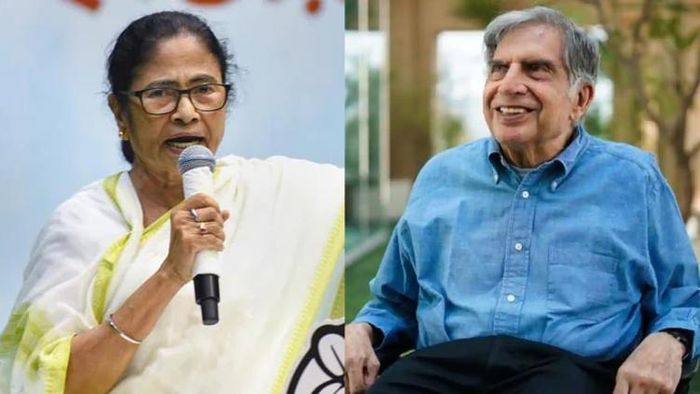 মমতা বন্দ্যোপাধ্যায়-রতন টাটা।