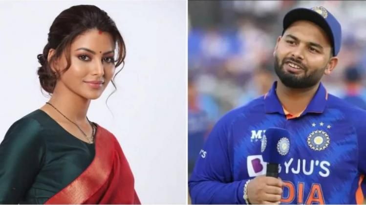 ঊর্বশী রাওতেলা ও ঋষভ পন্ত 