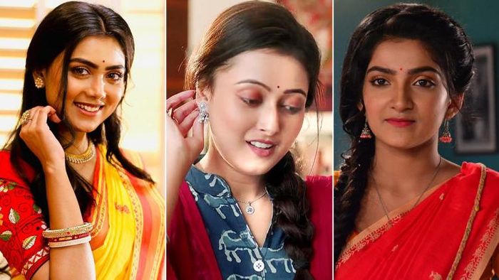 অভিনেত্রী ইধিকা পাল, পল্লবী শর্মা ও মেঘা দাঁ (ছবি: ফেসবুক)