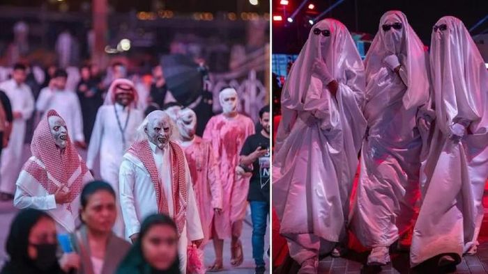 Halloween In Saudi Arabia, World Surprised: সৌদি আরবের রাস্তার প্রথমবার হ্যালোইন পার্টি