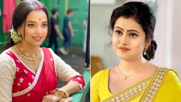 অভিনেত্রী অন্বেষা হাজরা ও পল্লবী শর্মা