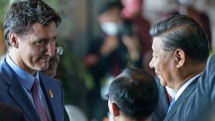 জাস্টিন ট্রুডো ও শি জিনপিং-এর কথাবার্তা